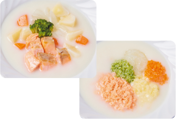 一口食一例 きざみ食一例