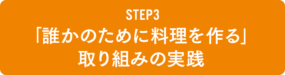 STEP3 「誰かのために料理を作る」取り組みの実践