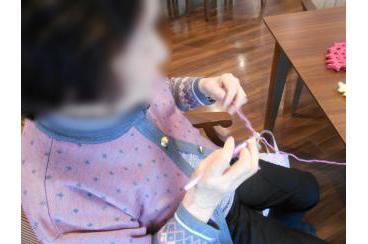 手編みのマフラー画像2
