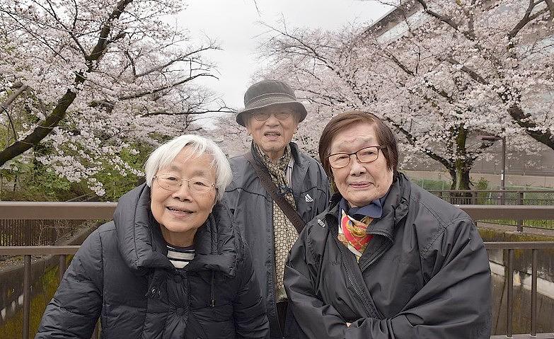 笑顔も満開！			