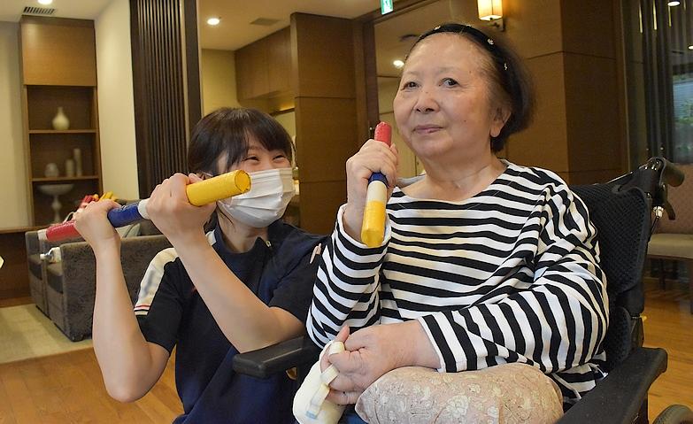 棒を使った運動～介護度進行予防運動～