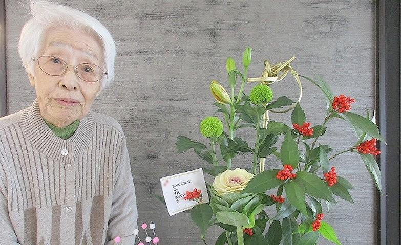 今年最後の生け花クラブ