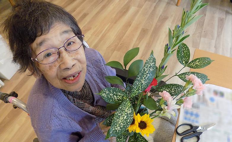 色とりどりのお花をアレンジ