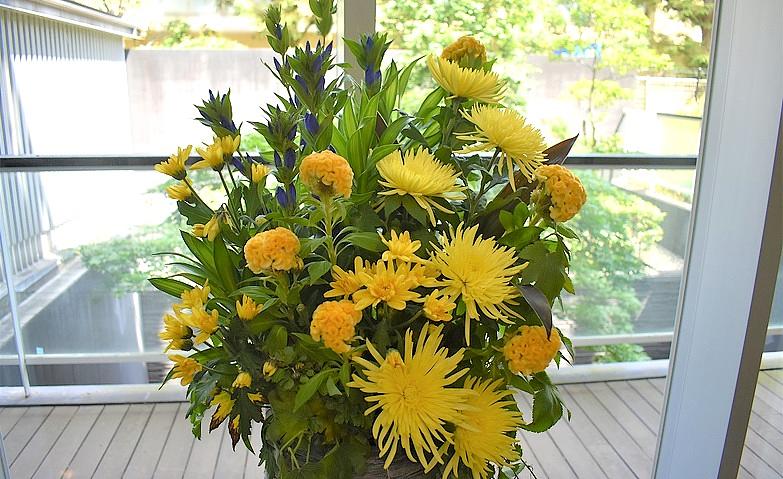 エントランスのお花