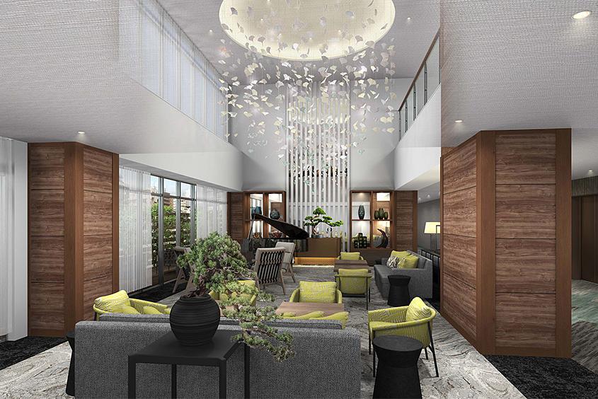 1Fエントランスラウンジ(完成予想CG)