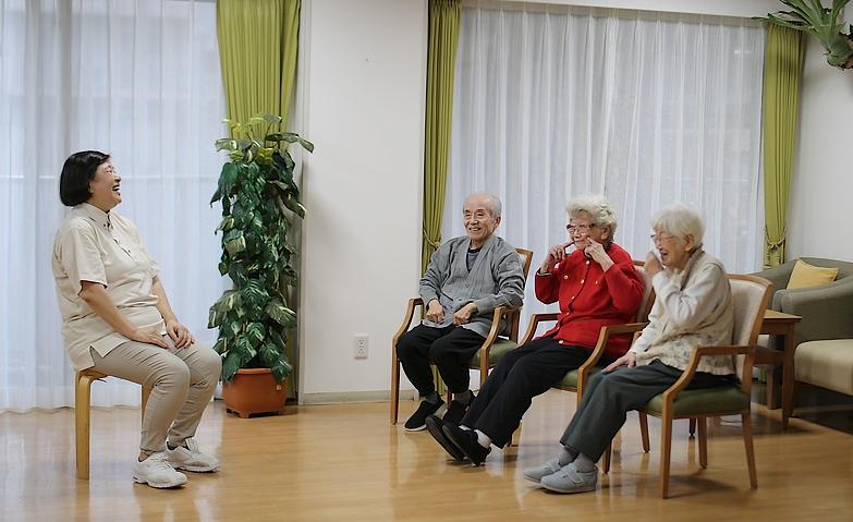 お話ししながら体操