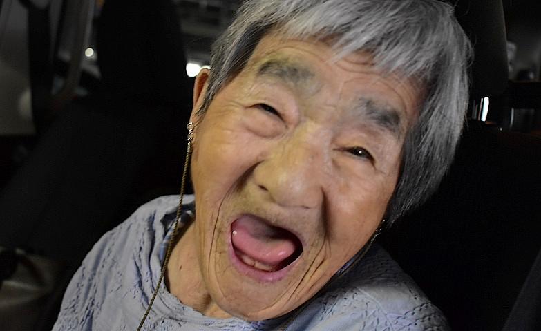 外出ににっこり！