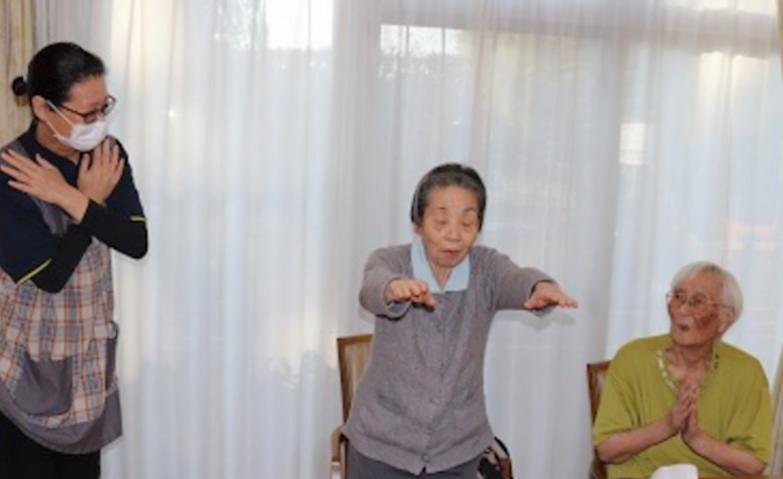 ダンスの練習中