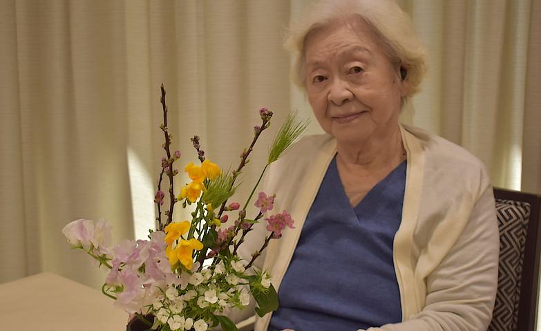 花の香りに癒されて