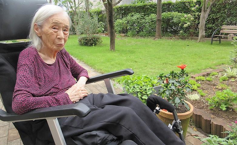 雨が止んだあとの中庭			