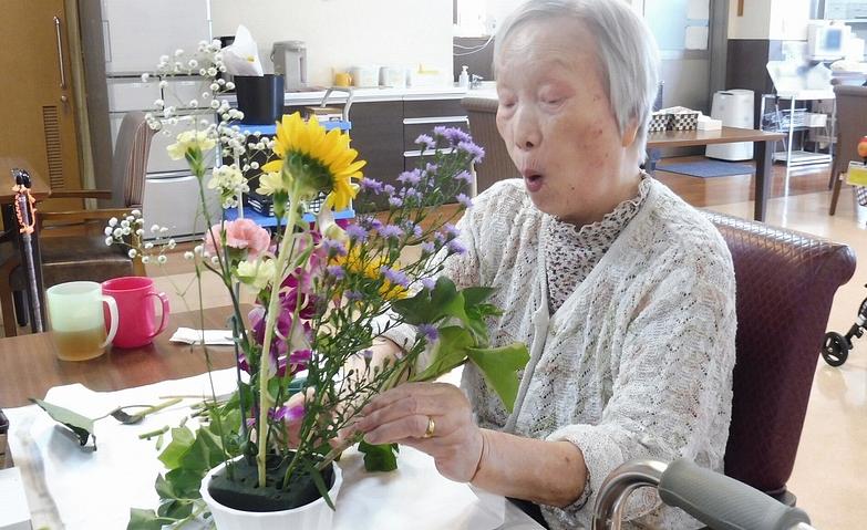 久しぶりの生け花