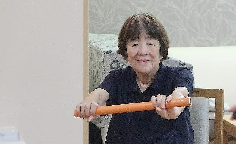 みんなで棒体操！
