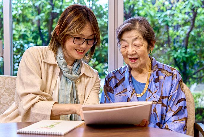 24時間のサポートのある環境でのおだやかな暮らし