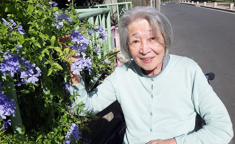 外気浴～お花と一緒に～