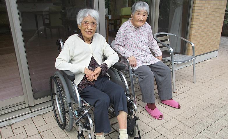 外気浴でぽかぽか