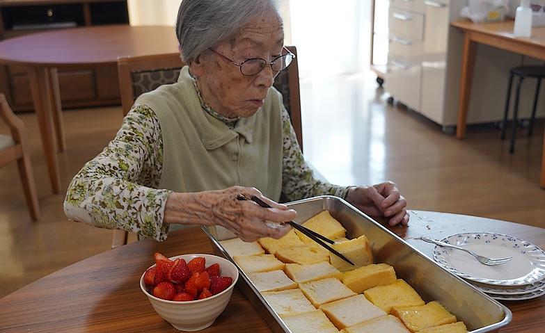 皆様でフレンチトースト作り