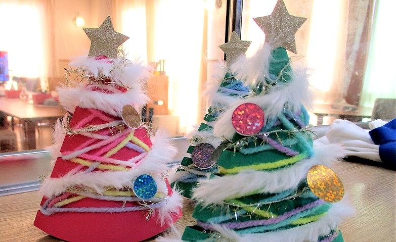 クリスマスツリー作り