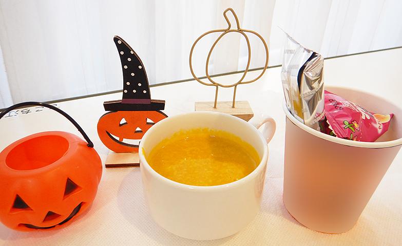 大鍋でかぼちゃのスープ！