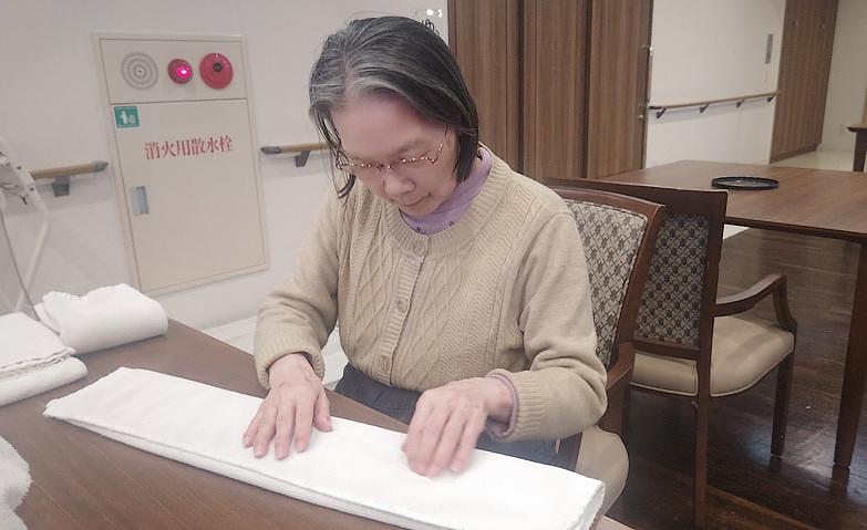 洗濯物たたみは生活の習慣です