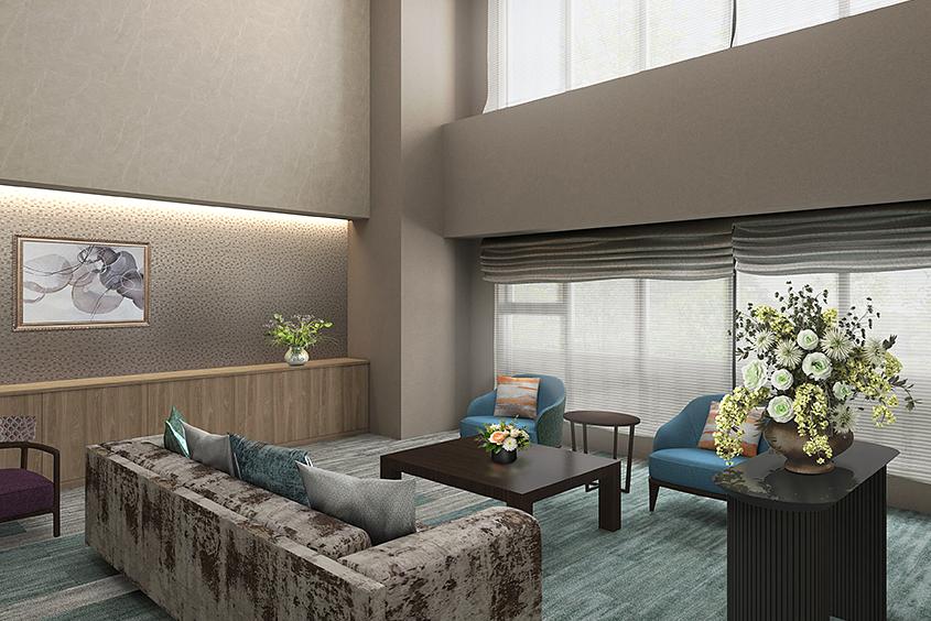 エントランスラウンジ（完成予想CG）