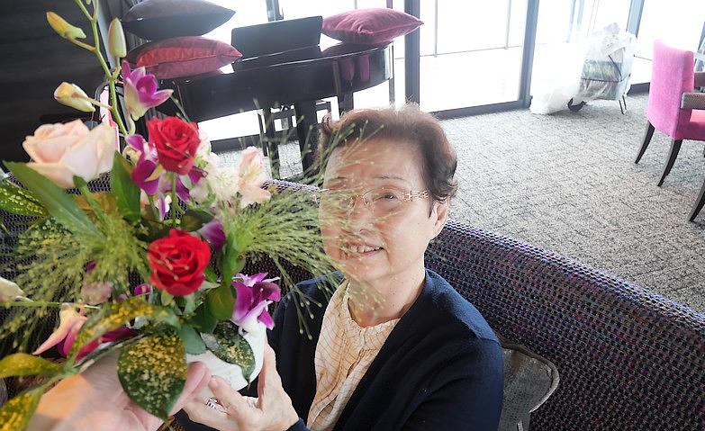 華やかな赤い色