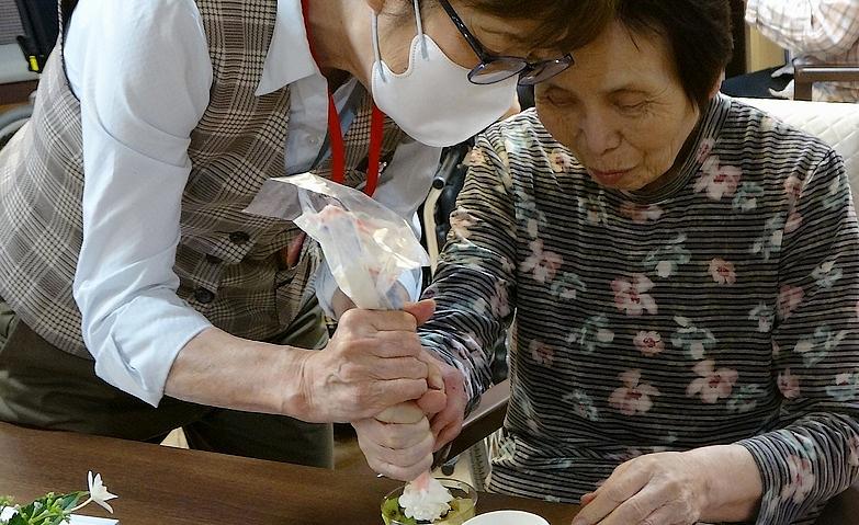 生クリーム絞り体験