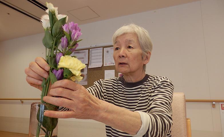 「きれいなお花だわ～」
