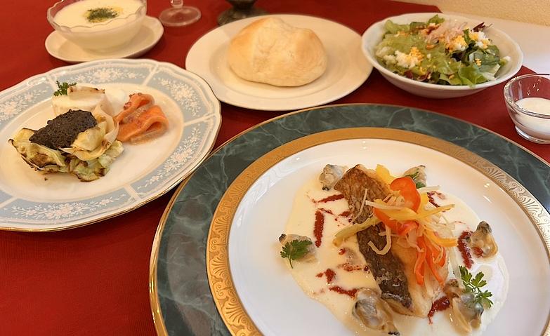 春のフレンチコースでおもてなし