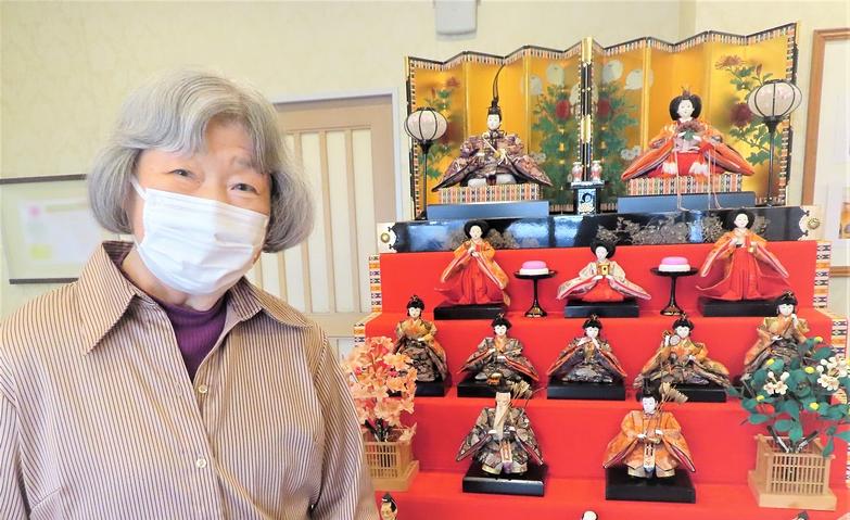 おひな様とともに