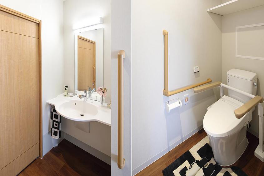 B1タイプ居室イメージ　洗面／トイレ