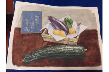お野菜を作品に描いて画像2