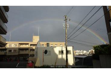 雨上がりの大きな「虹」画像1