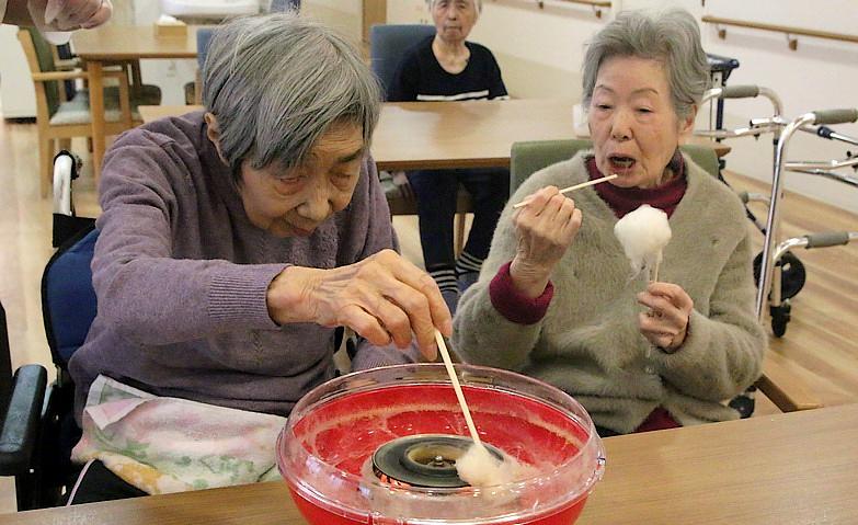 綿あめ作り