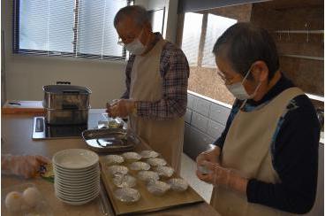 お料理教室 抹茶黒豆蒸しパン画像4