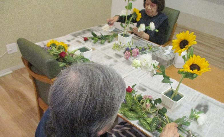 晩秋のひまわり