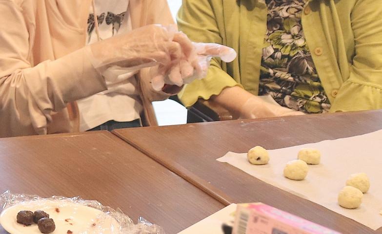 お月見まんじゅう作り