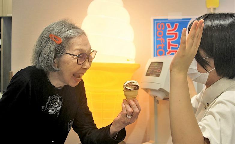 ソフトクリーム作りに挑戦