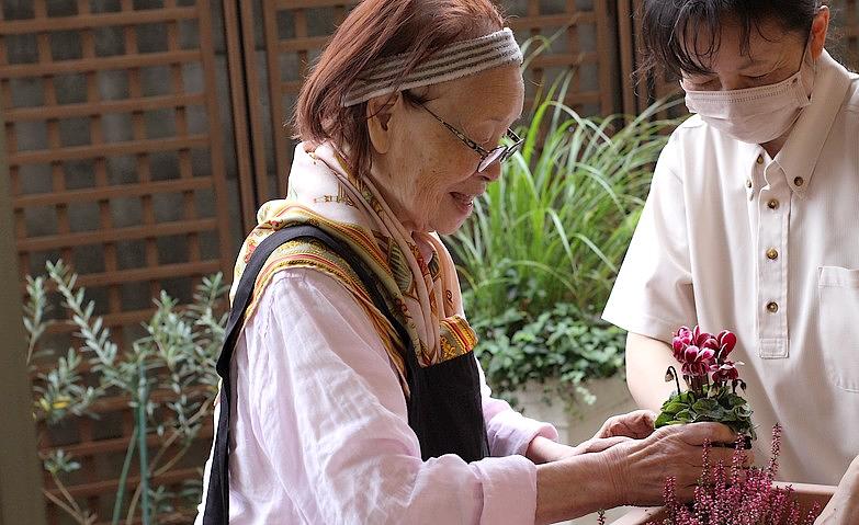 玄関先にお花を植えました！