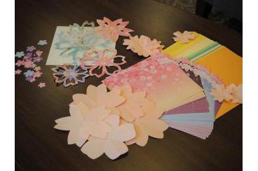 桜のメッセージカード画像1