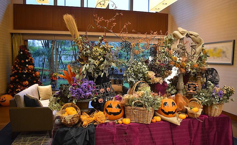 ハロウィンの飾りつけ