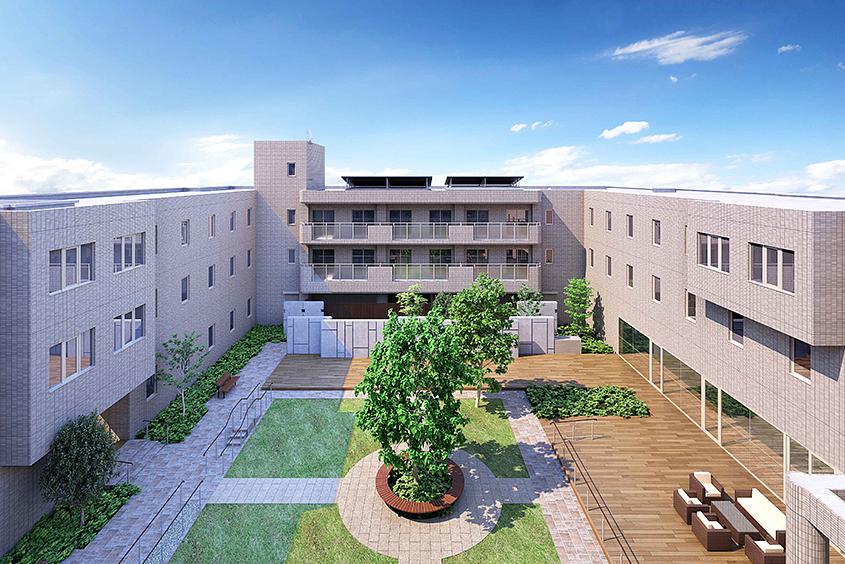 外観（完成予想CG）／土地建物の所有形態：事業主体非所有