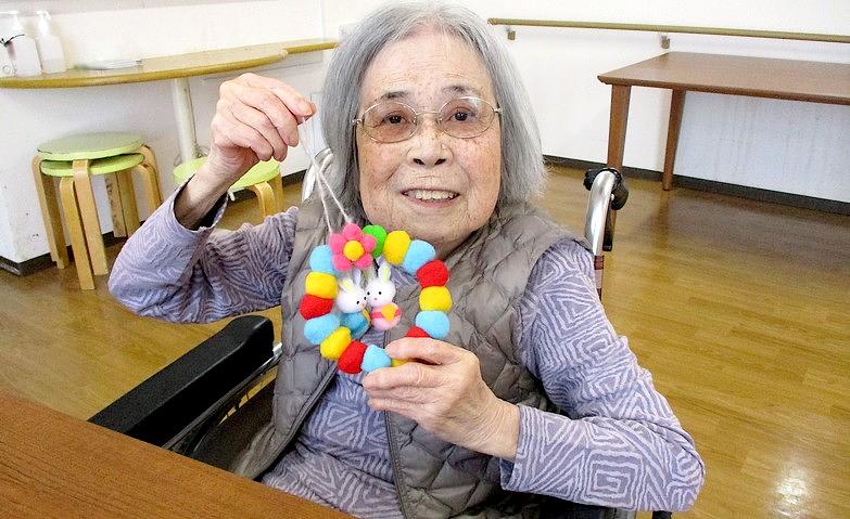おひな様のリース作り
