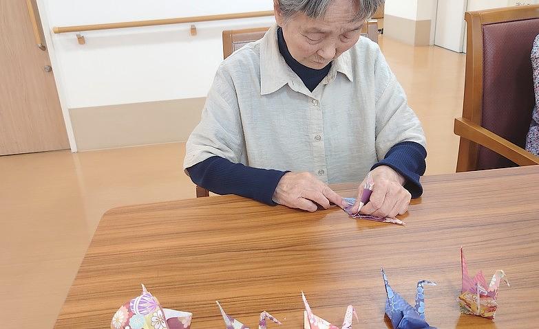折り紙に夢中になる時間