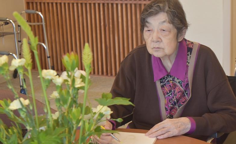 季節の植物をスケッチ