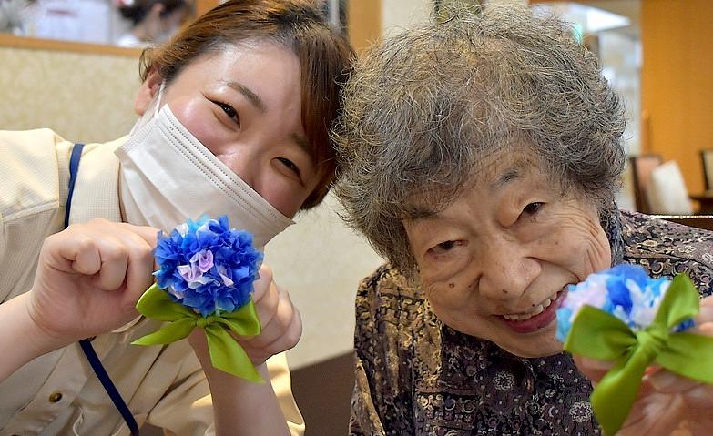 居室担当スタッフと一緒に！