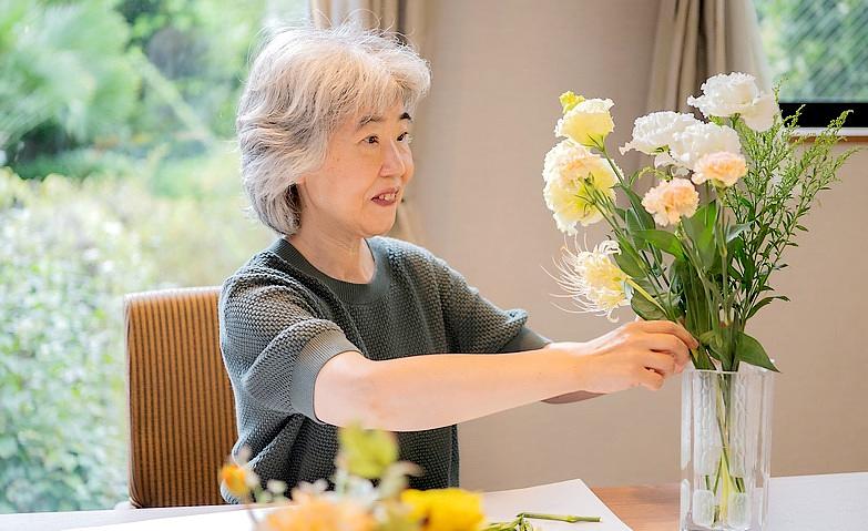 お花を生けていただきました！