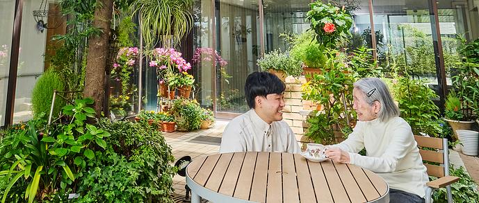 いつも誰かがいてくれる安心感。 一人ではないことが心のゆとりに。