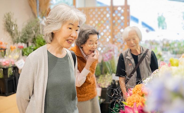 お花屋さんにお買い物