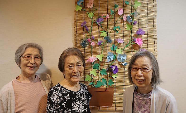 朝顔かざり完成！