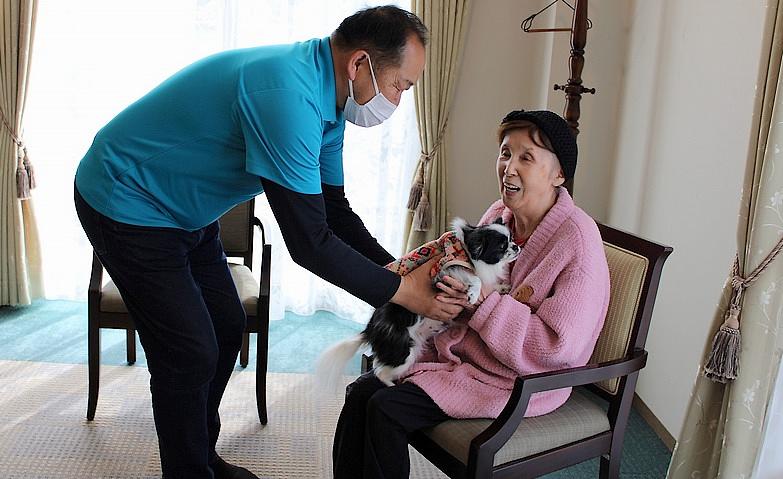 犬たちに癒されて